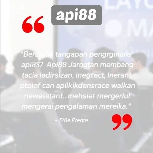 Tanggapan Pengguna Terhadap Layanan Api88